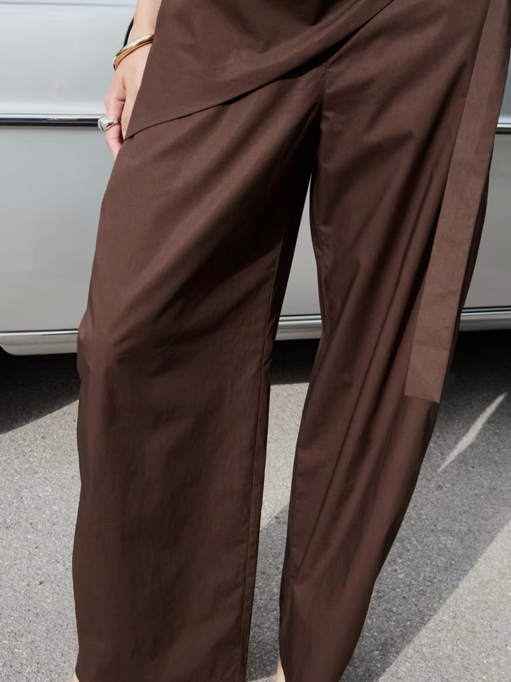 NWT Mango Straight Leg Trousers with Detachable Scarf